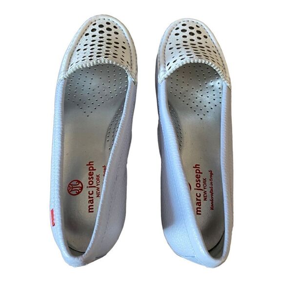 MARC JOSEPH | NEW YORK Leather Made in Brazil Venetian Perforated Loafer Shoes 6 - Picture 3 of 5